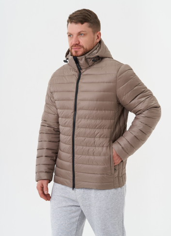 Стеганая куртка с капюшоном