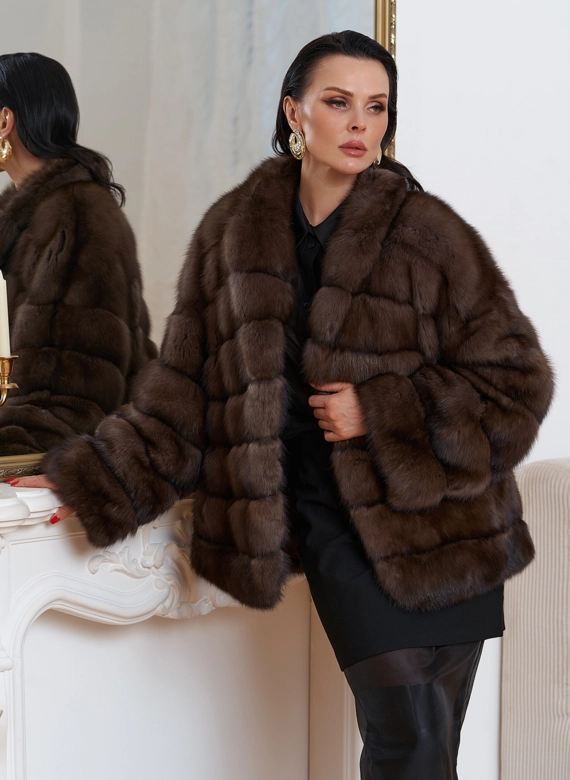 Куртка из баргузинского соболя фото