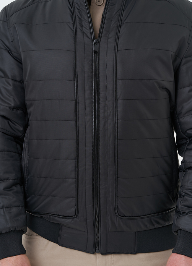 Мужская куртка бомбер черного цвета модель № 30273 универмаг малина