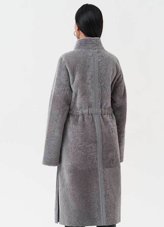 Двухсторонняя дубленка модель № 28696 универмаг малина