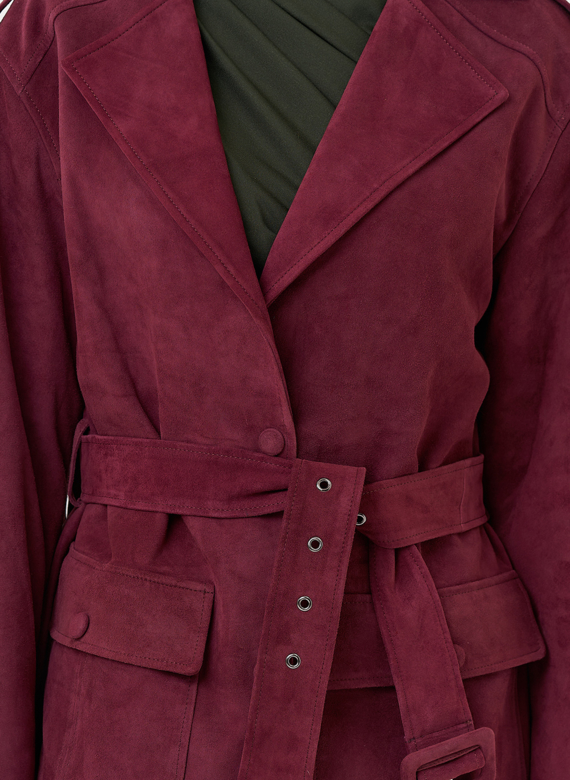 Жакет из натуральной замши с бахромой