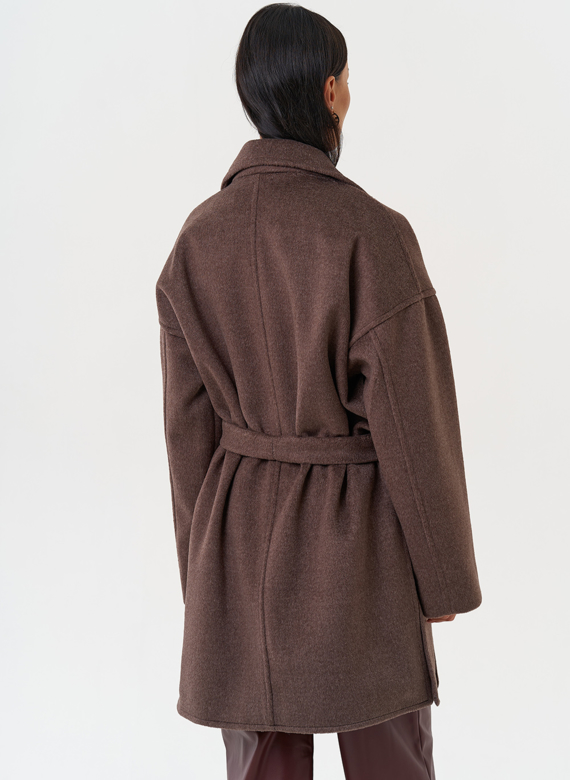 Двубортное женское пальто