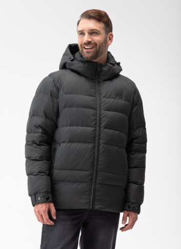 Мужской пуховик с капюшоном 