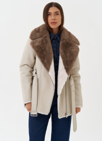 Дубленка "косуха" из эко кожи