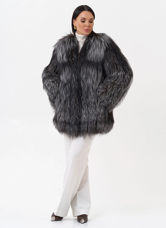 Куртка из чернобурой лисы