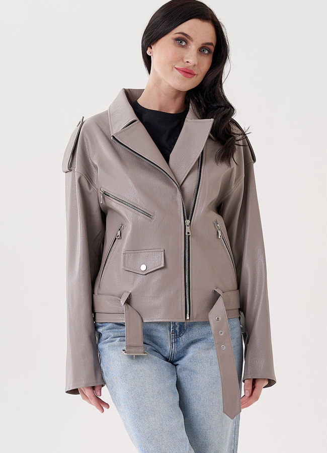 фото Женская куртка косуха из эко кожи  модель № 24443