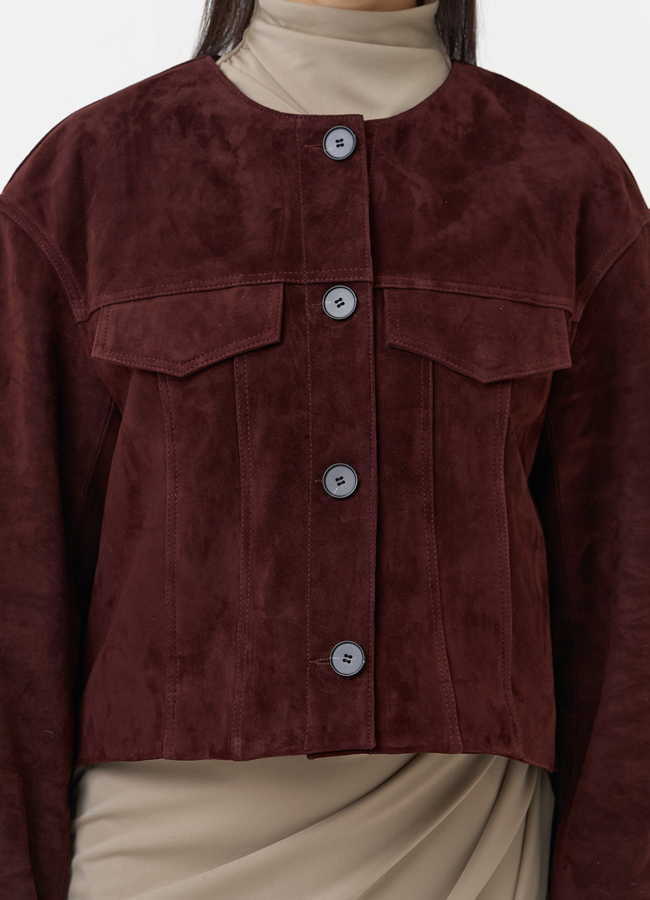 Куртка из натуральной замши  модель № 30092 универмаг малина